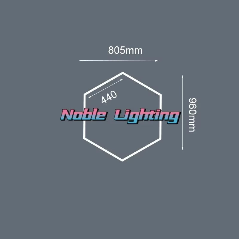 1-5PCS Honeycomb Led Light Garage Light Hexagon Led Lamp Led Tube Ceiling Lighting for Auto Car Body Repair Workshop Customized