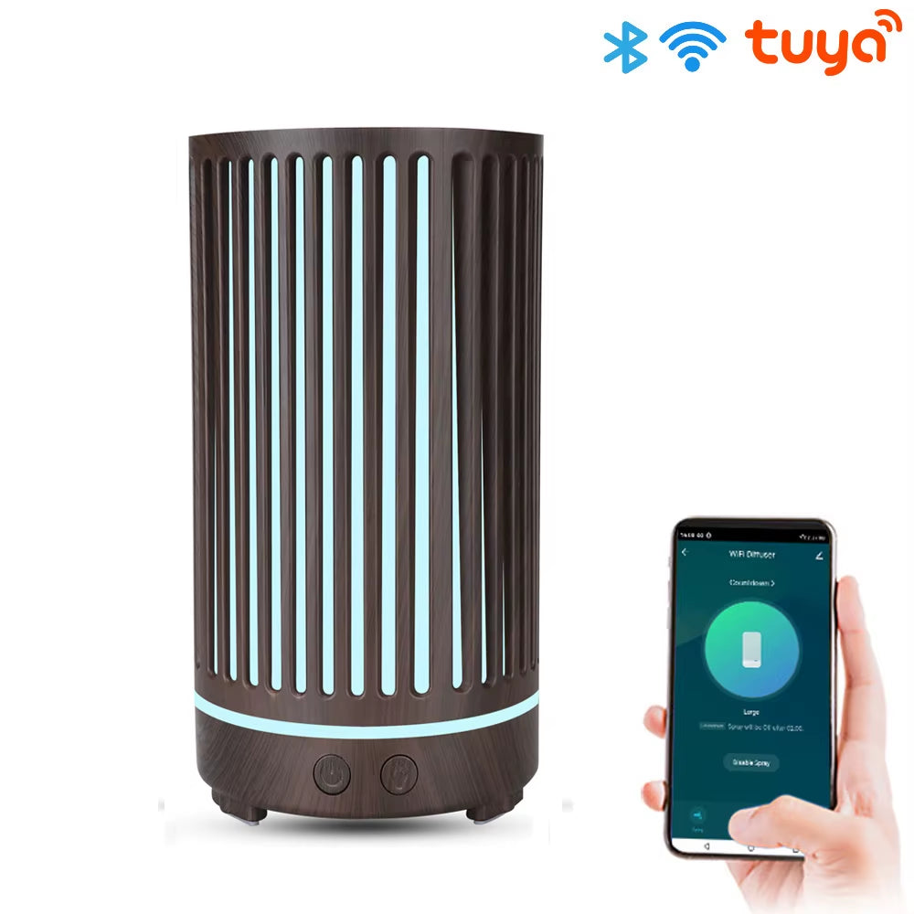 Wifi Smart 550ML Electric Aroma Diffuser Essential Oil Diffuser Air Humidifier Ultrasonic Remote Control Mist Maker Home