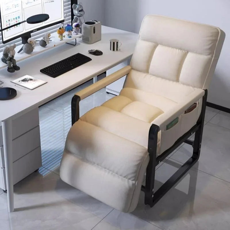 Comfortable Office Computer Chair Dual-Purpose Lunch Break Sitting and Lying Sedentary Chair for Ergonomic Support