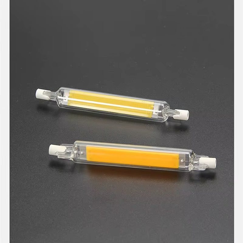 LED Light R7S 15W 20W Superbright Powerful Spotlight 78Mm118Mm AC220V 110V COB Lamp Bulb Glass Tube Replace Halogen Lamp Light