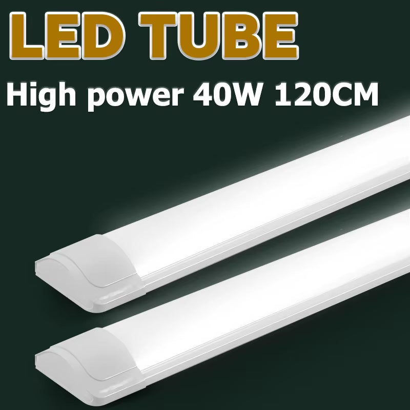 40W Led Tube Light Bar Super Bright Commercial Ceiling Wall Lamp 120CM Kitchen under Cabinet Lamp for Office Home Decor Lighting