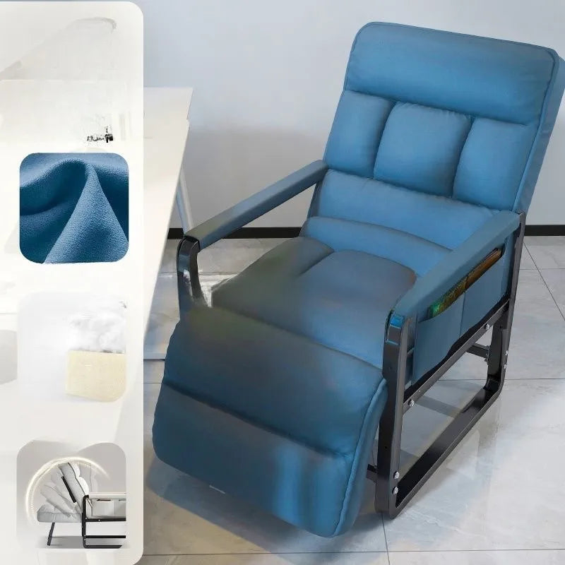 Comfortable Office Computer Chair Dual-Purpose Lunch Break Sitting and Lying Sedentary Chair for Ergonomic Support