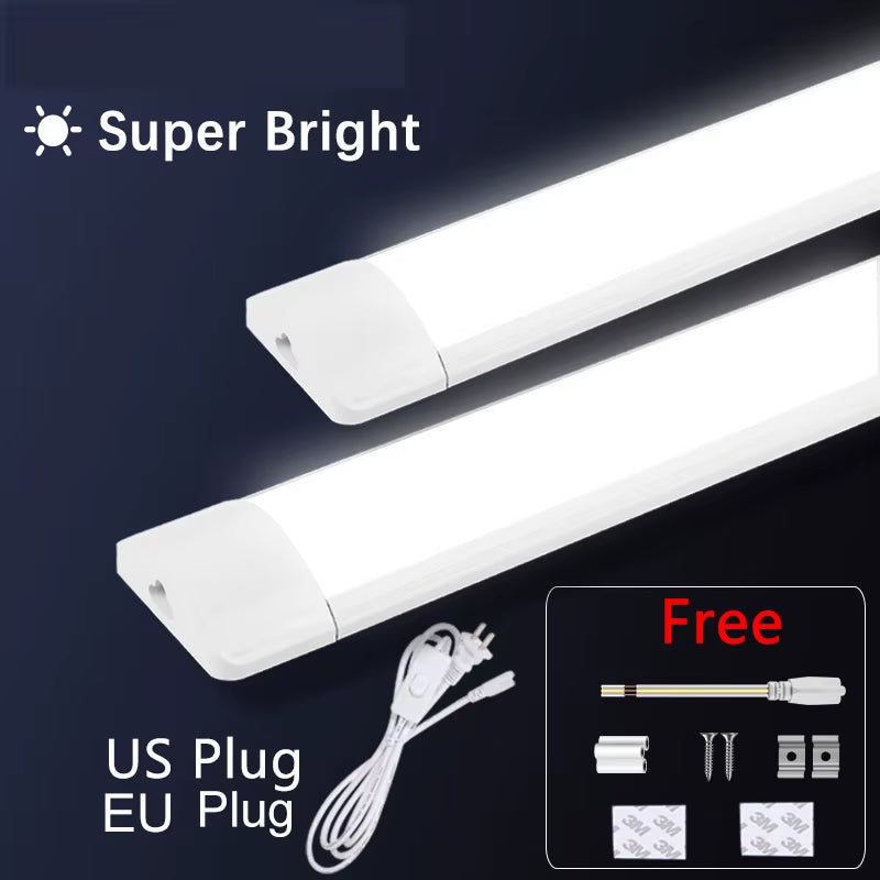 Led Tube Light 85-265V 10W 20W Led Bar Lamp 30/50CM Tube Ceiling Wall Lamps Home Indoor Lighting Fixture for Kitchen Bedroom