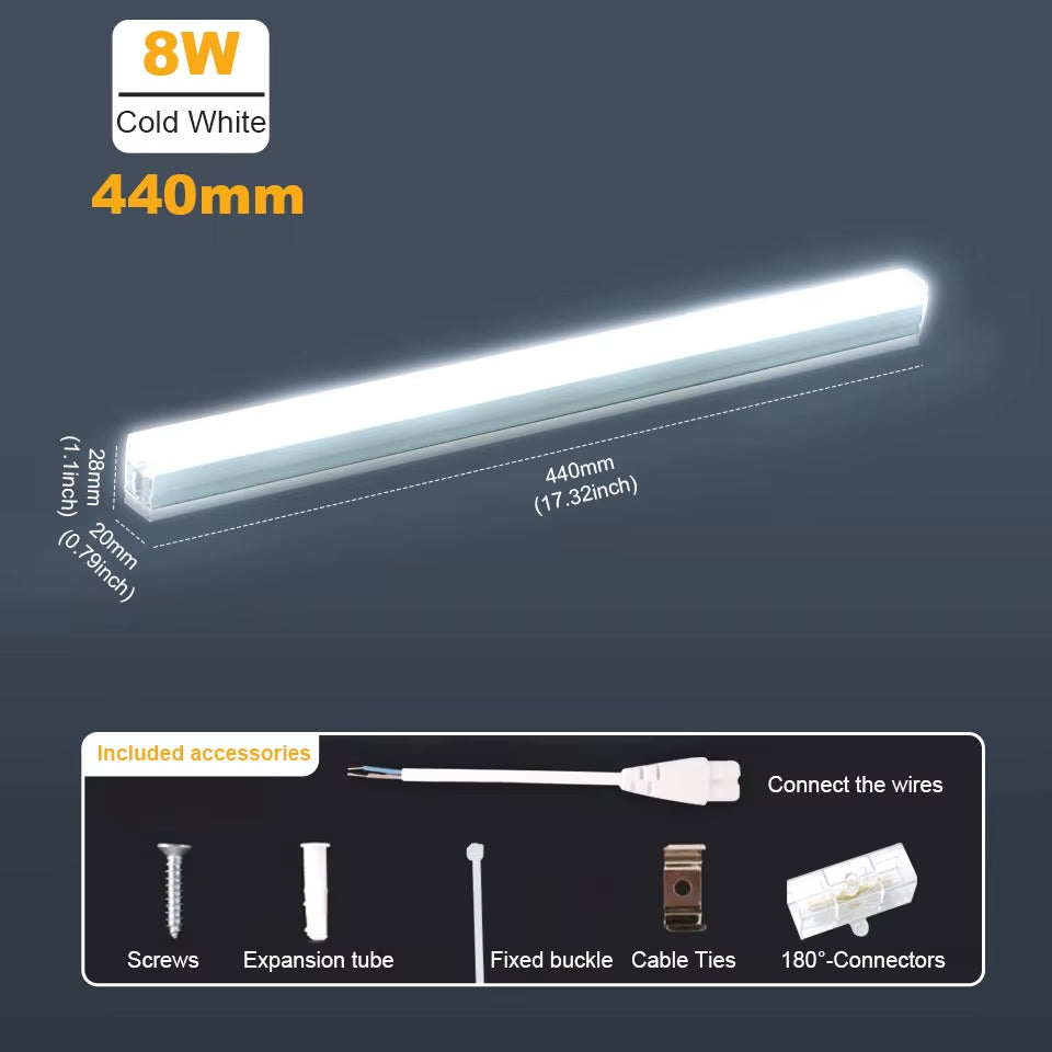 T5 T8 Led Tube Light 220V 110V Wall Lamp Bulb Light 10W Lampa for Home Indoor Kitchen Lighting Garage Light Ceiling Lighting