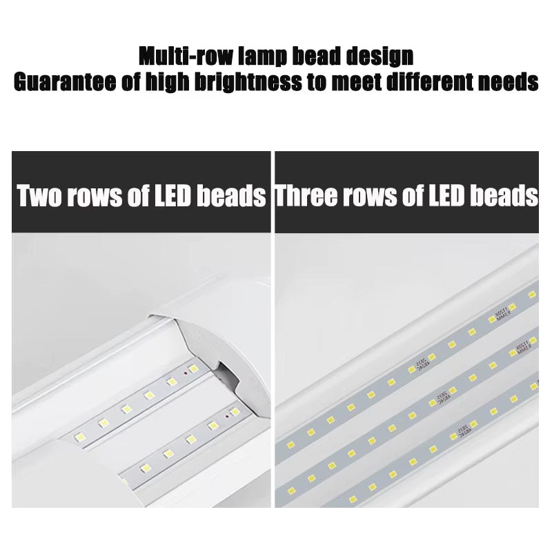 120CM Led Tube Lights 100W Led Lamps Bar 60CM Kitchen under Cabinet Lamp for Warehouse Office Home Commercial Ceiling Wall Light
