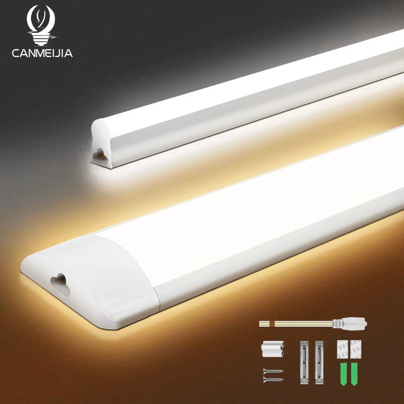 Indoor Home LED Lamp Tube High Brightness 90/120Cm Linear Lights Bar 220V Lighting Bulb for Bedroom Kitchen Cabinet Lamps Strip