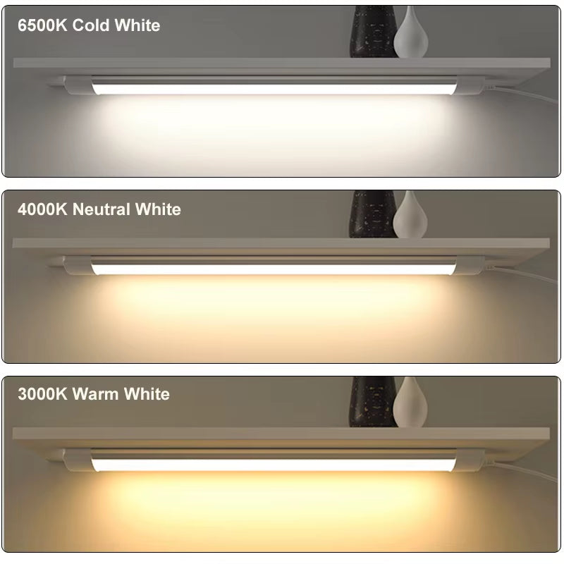 40W Led Tube Light Bar Super Bright Commercial Ceiling Wall Lamp 120CM Kitchen under Cabinet Lamp for Office Home Decor Lighting