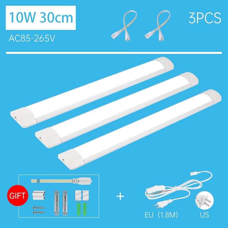 Led Tube Light with 1.8M Switch Wire 30Cm 50Cm 60Cm Kitchen Lamp for Living Room Bedroom under Cabinet Lights Bar Led Tube Lamp