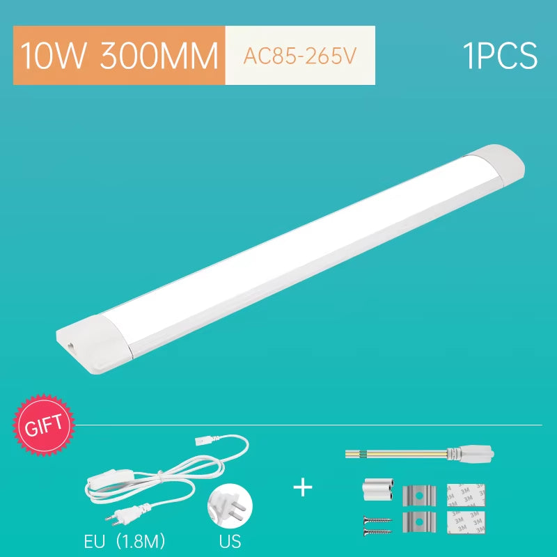 LED Tube Lighting Fixture Super Bright for Bedroom Toilet Kitchen Cabinet Tube Home Decoration with Connect Cable Ceiling Light