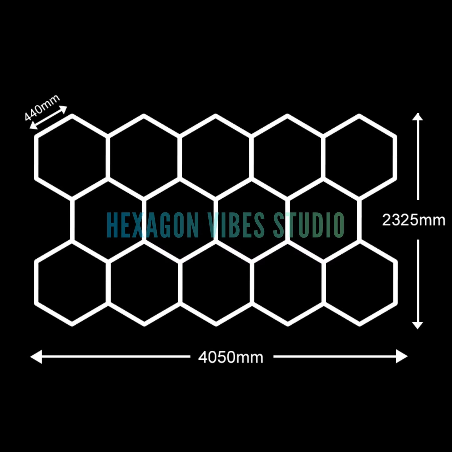 Garage Hexagon Led Ceiling Light Gym Barbershop Honeycomb Light 110V-240V Led Tube Lighting for Car Repair Detailing Lighting