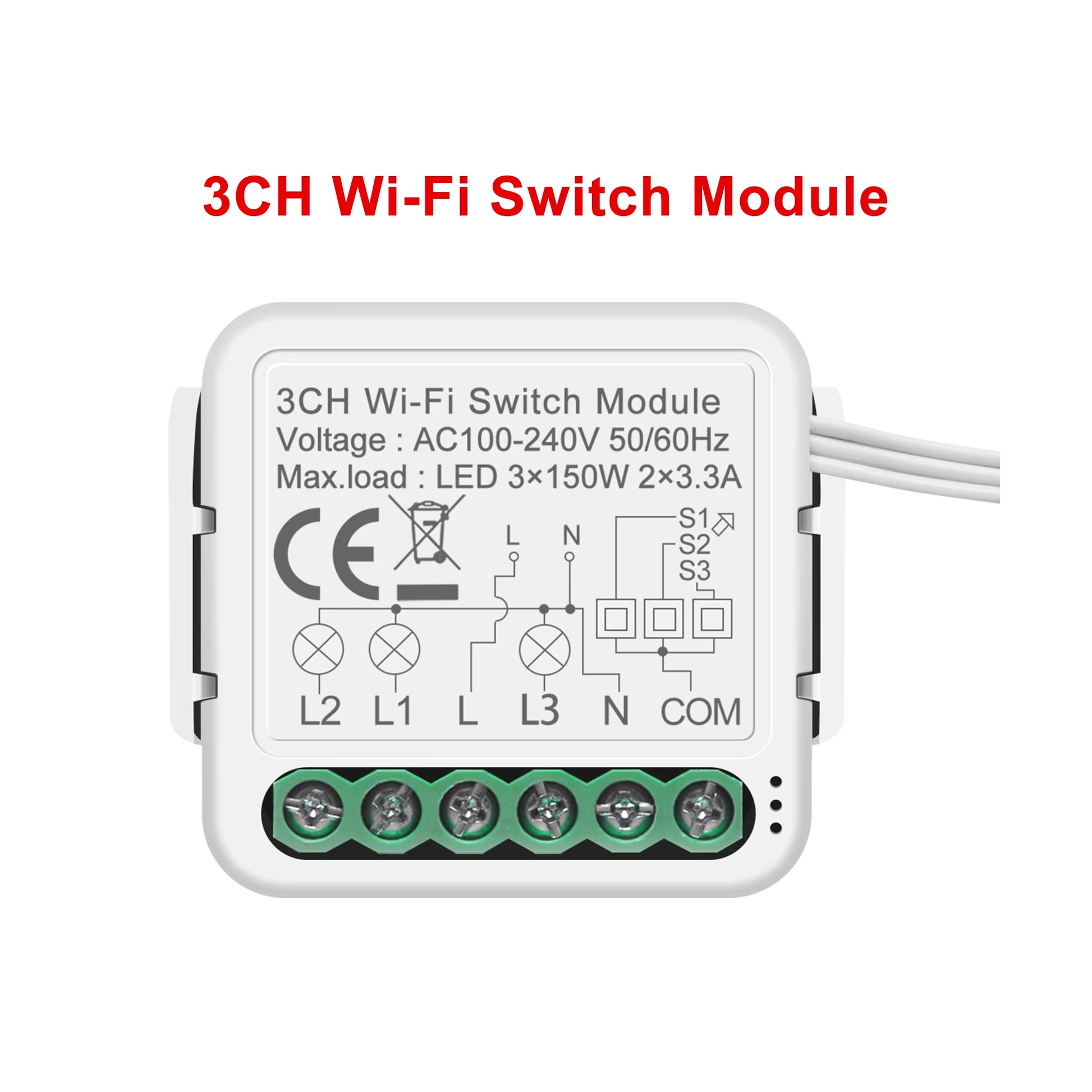 Tuya Smart Wifi Light/Curtain/Dimmer Switch Modules Support 2 Way Control Works with Alexa Hey Google Alice No Hub Needed