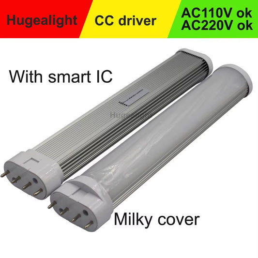 9W 12W 15W 18W 22W 4 Pin Led 2G11 Plug Light CFL Replacement PL Bulb Tube Light  SMD Diffused Coverac96-265V