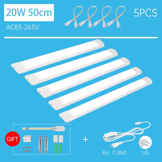 Led Tube Light with 1.8M Switch Wire 30Cm 50Cm 60Cm Kitchen Lamp for Living Room Bedroom under Cabinet Lights Bar Led Tube Lamp