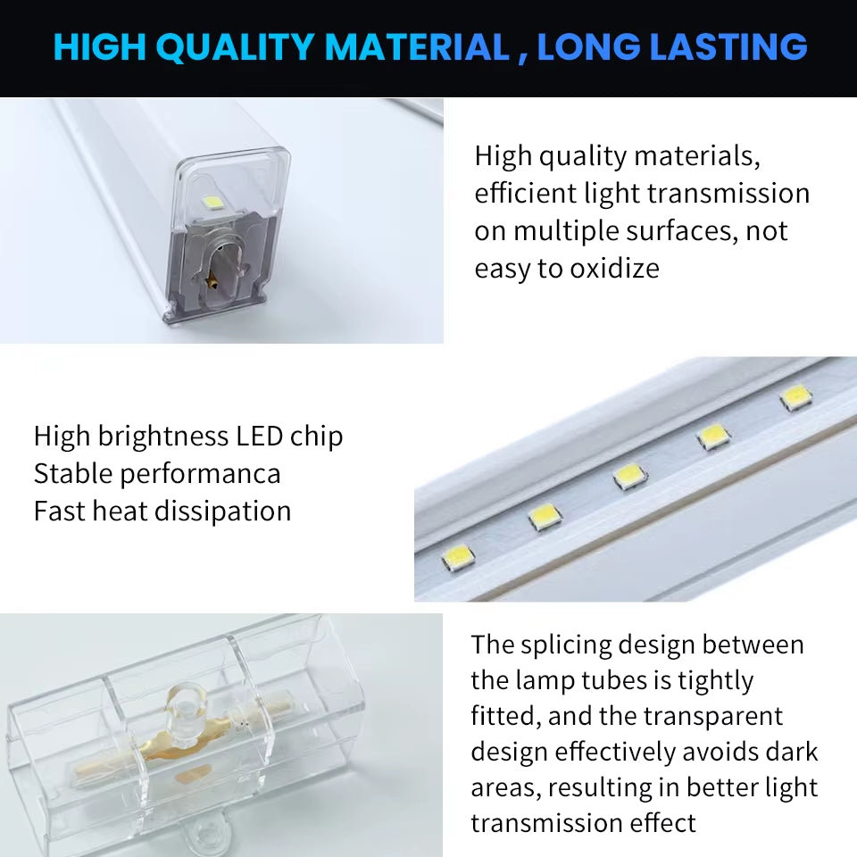 Hexagon LED Lighting for DIY Garage Barbecue Shop Barbershop Gym Bar Car Showroom 4S Workshop Ceiling Light Honeycomb Tube