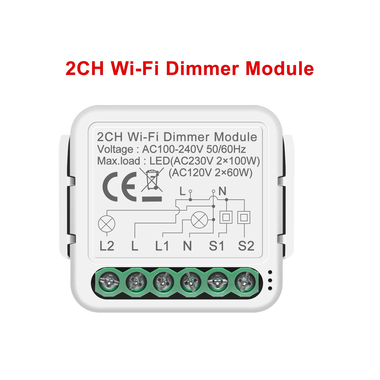 Tuya Smart Wifi Light/Curtain/Dimmer Switch Modules Support 2 Way Control Works with Alexa Hey Google Alice No Hub Needed
