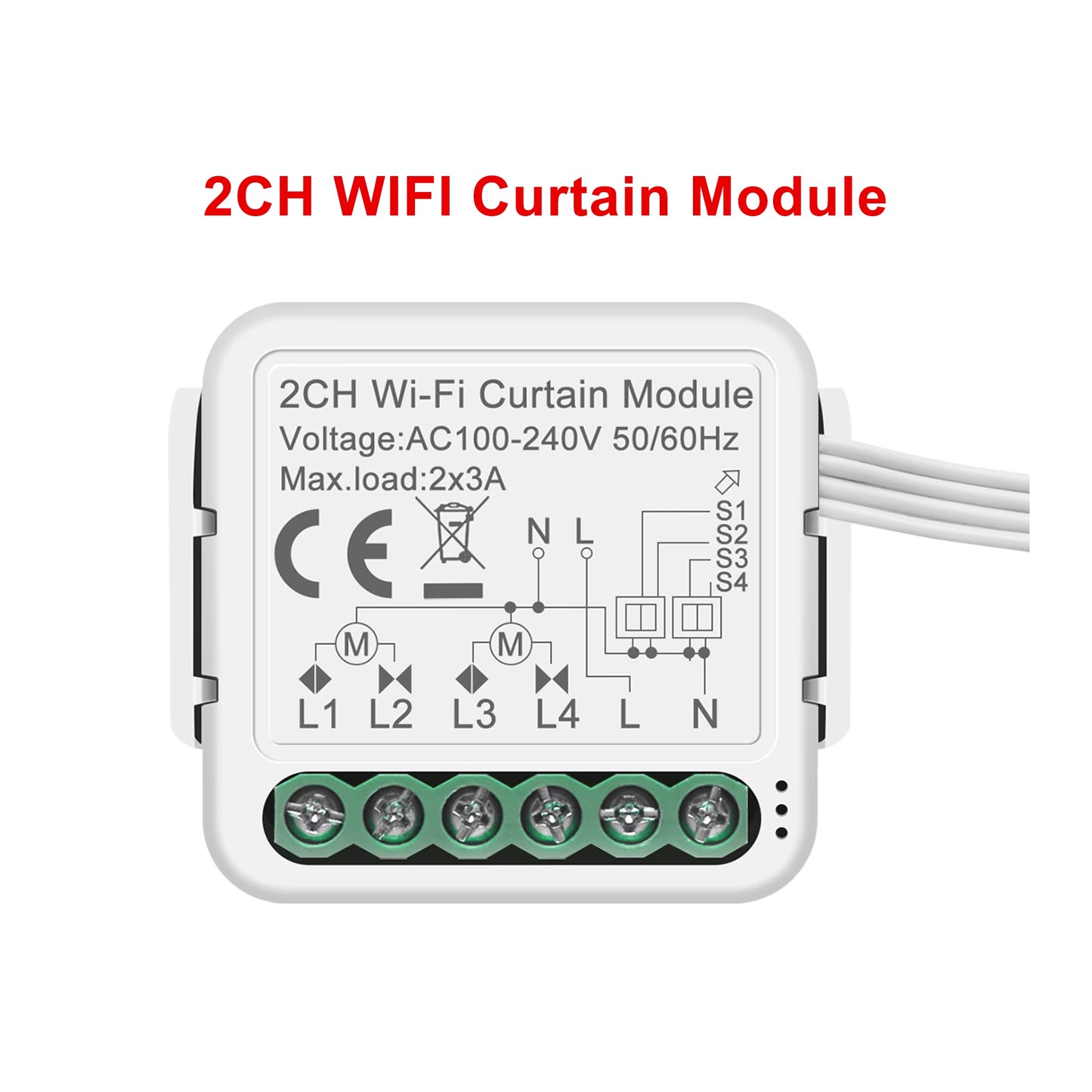 Tuya Smart Wifi Light/Curtain/Dimmer Switch Modules Support 2 Way Control Works with Alexa Hey Google Alice No Hub Needed