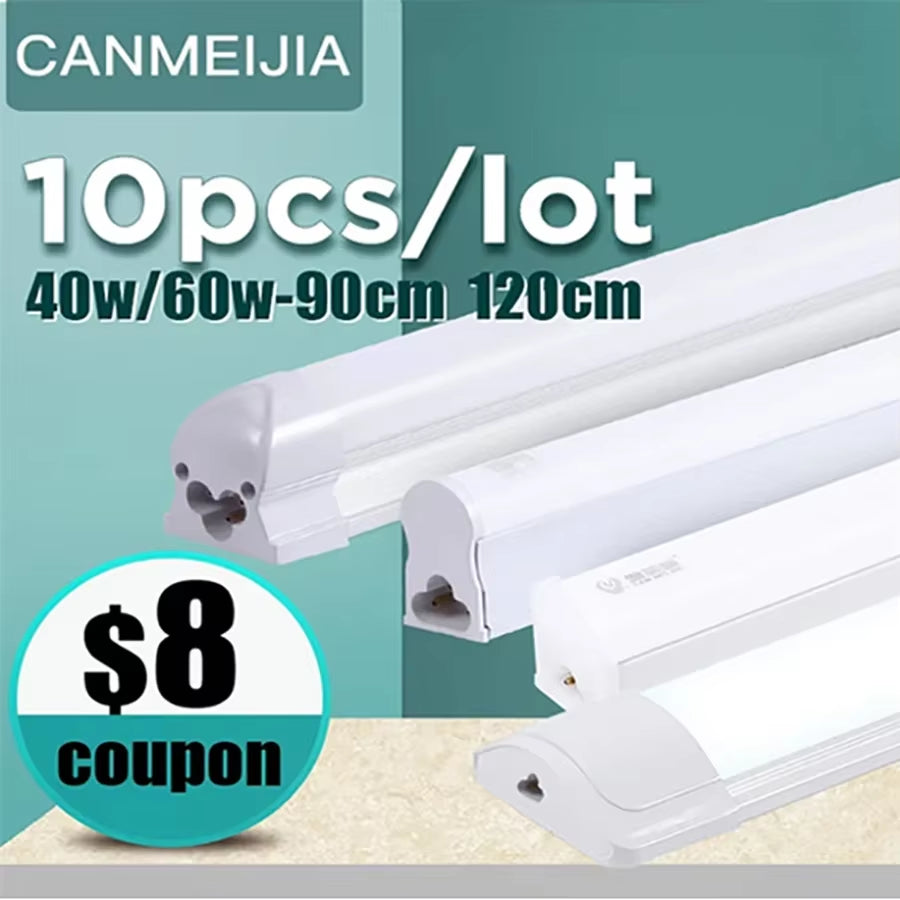 220V 120Cm T5 T8 Led Tube Light for Home Led Lamp Tube Bar 40W 60W Cold White Warm Whtie 4Ft Led Tube Light 1200Mm Tube Lighting