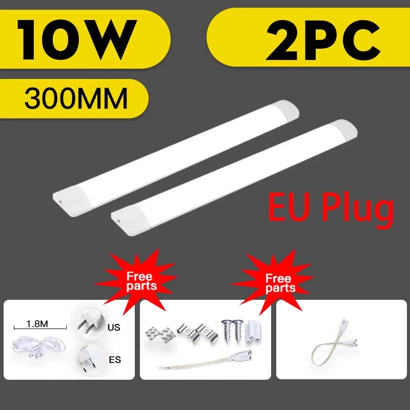 Led Tube Light 85-265V 10W 20W Led Bar Lamp 30/50CM Tube Ceiling Wall Lamps Home Indoor Lighting Fixture for Kitchen Bedroom