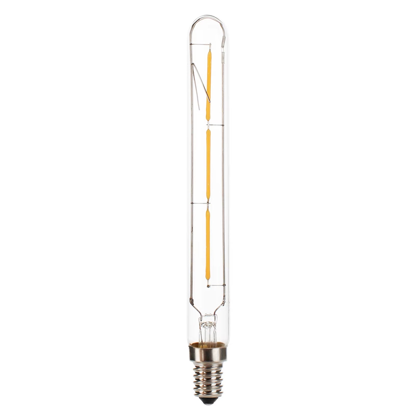 3W 4W 6W T20 E14 LED Tube Light Bulb SES Vintage Retro Filament COB 220V 240V Tubular Antique Lamp 2700K Warm White Glass Shell