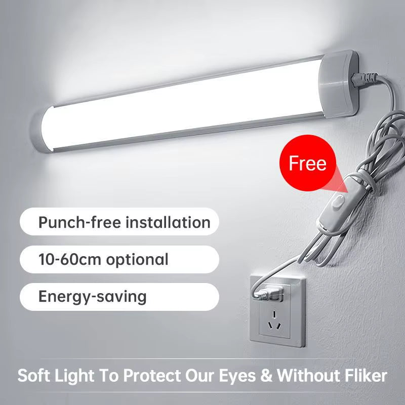 Led Tube Light 85-265V 10W 20W Led Bar Lamp 30/50CM Tube Ceiling Wall Lamps Home Indoor Lighting Fixture for Kitchen Bedroom