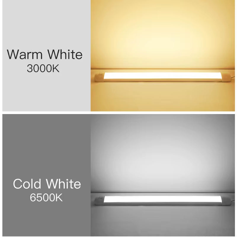 LED Tube Lighting Fixture Super Bright for Bedroom Toilet Kitchen Cabinet Tube Home Decoration with Connect Cable Ceiling Light