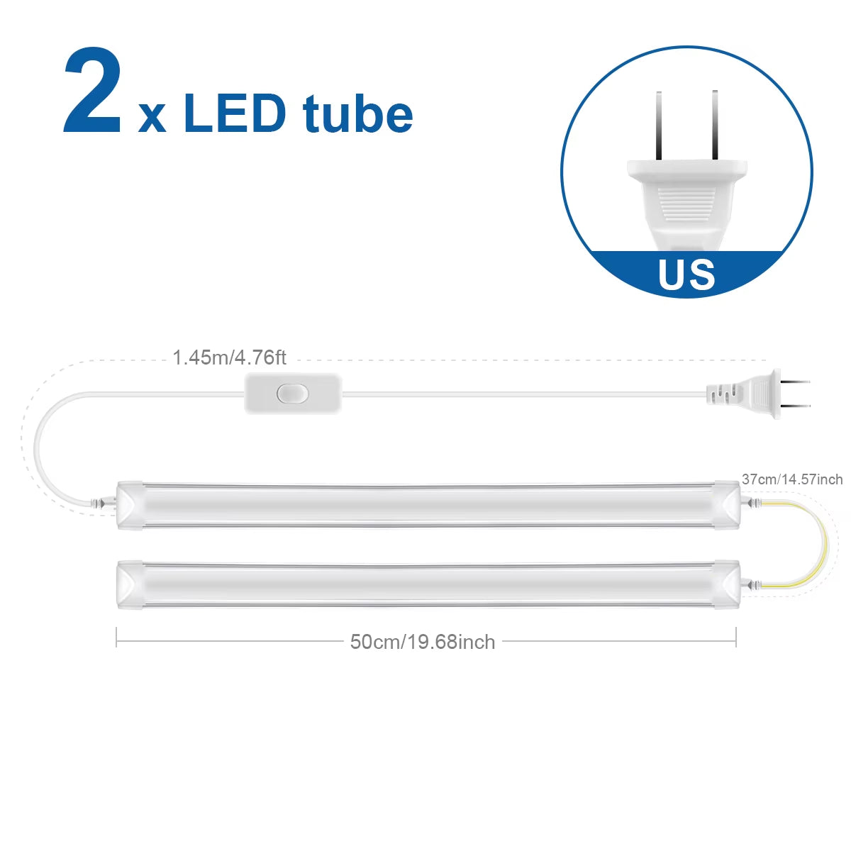 100V -230V 50CM Tube LED T5 15W/ T8 25W 220V LED Bar Light Replace Fluorescent Tube Bulbs Cabinet Kitchen Wall Lamp Lighing -J