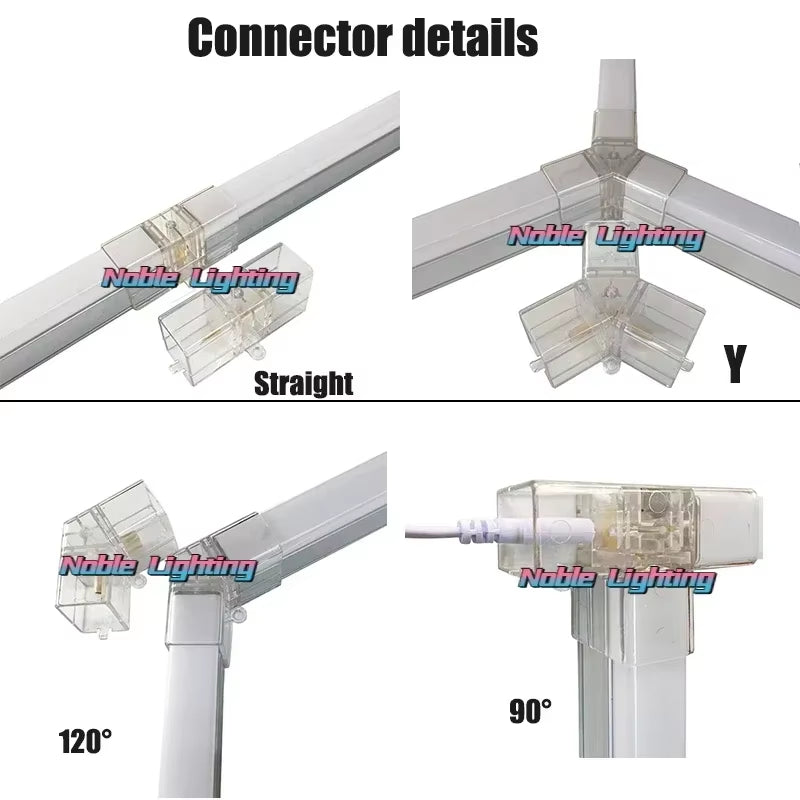 1-5PCS Honeycomb Led Light Garage Light Hexagon Led Lamp Led Tube Ceiling Lighting for Auto Car Body Repair Workshop Customized