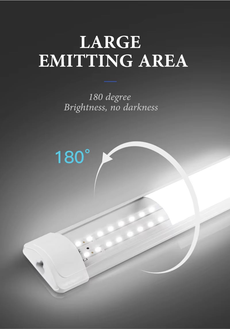 Led Tube Light Fixture High Brightness Lamp Tube 85V-265V Bar Lighting Bulb for Kitchen Home-Appliance Light Strip LED Luminaire