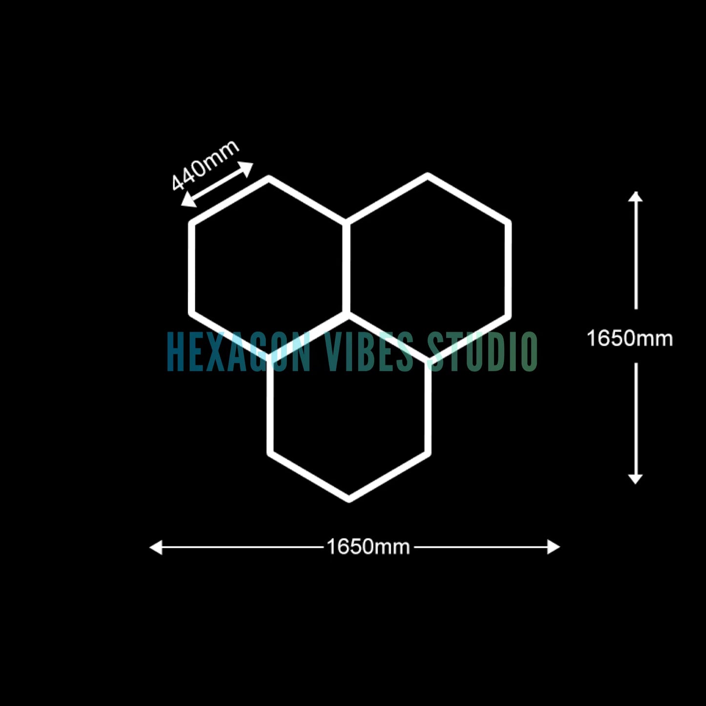 Garage Hexagon Led Ceiling Light Gym Barbershop Honeycomb Light 110V-240V Led Tube Lighting for Car Repair Detailing Lighting