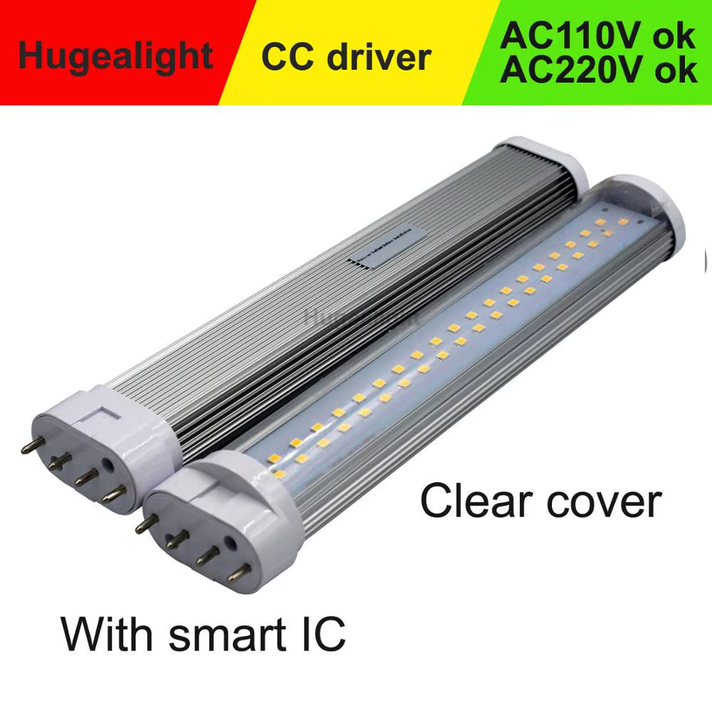 9W 12W 15W 18W 22W 4 Pin Led 2G11 Plug Light CFL Replacement PL Bulb Tube Light  SMD Diffused Coverac96-265V