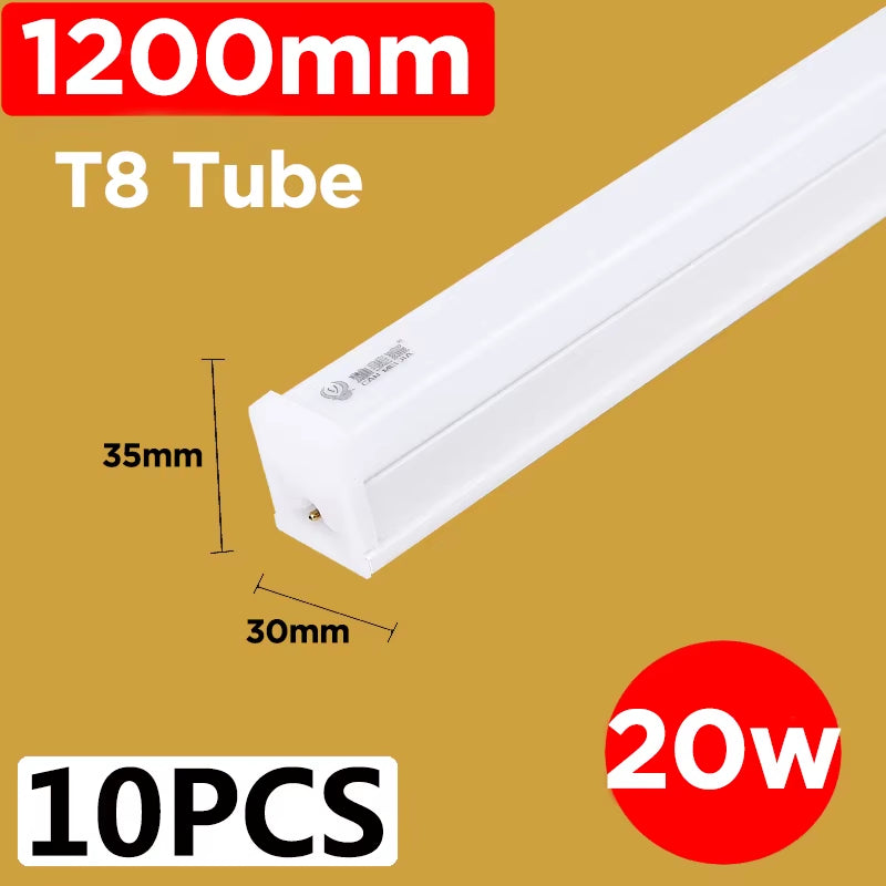 220V 120Cm T5 T8 Led Tube Light for Home Led Lamp Tube Bar 40W 60W Cold White Warm Whtie 4Ft Led Tube Light 1200Mm Tube Lighting