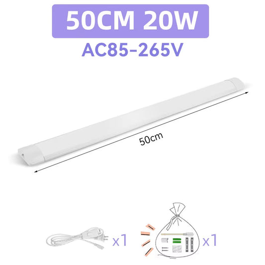 Led Tube Light Fixture High Brightness Lamp Tube 85V-265V Bar Lighting Bulb for Kitchen Home-Appliance Light Strip LED Luminaire