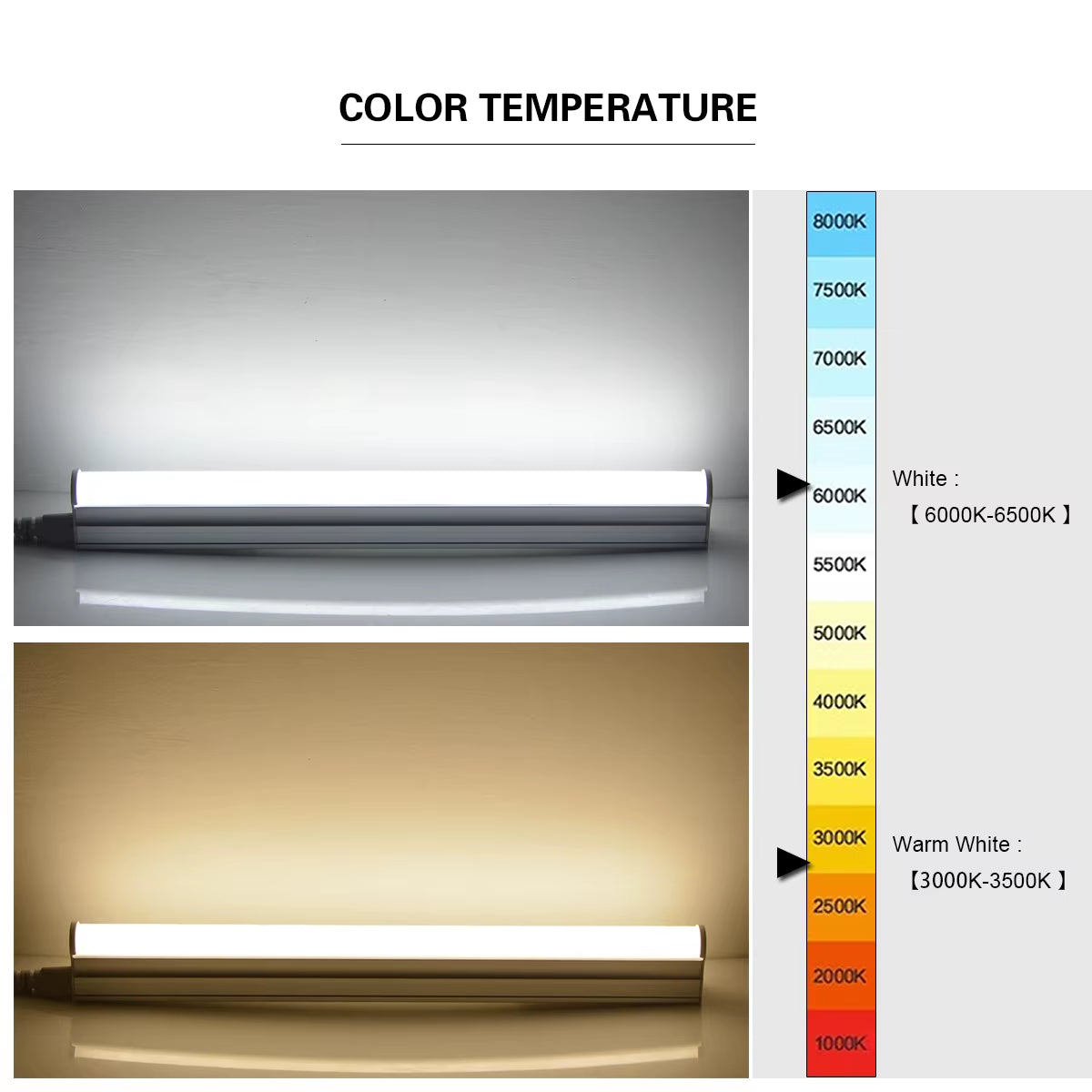 T5 LED Tube 30CM 220V 110V LED Lamp Bulb 6W LED Fluorescent Tube for Indoor Kitchen Lighting 2835 SMD LED Light Tubo