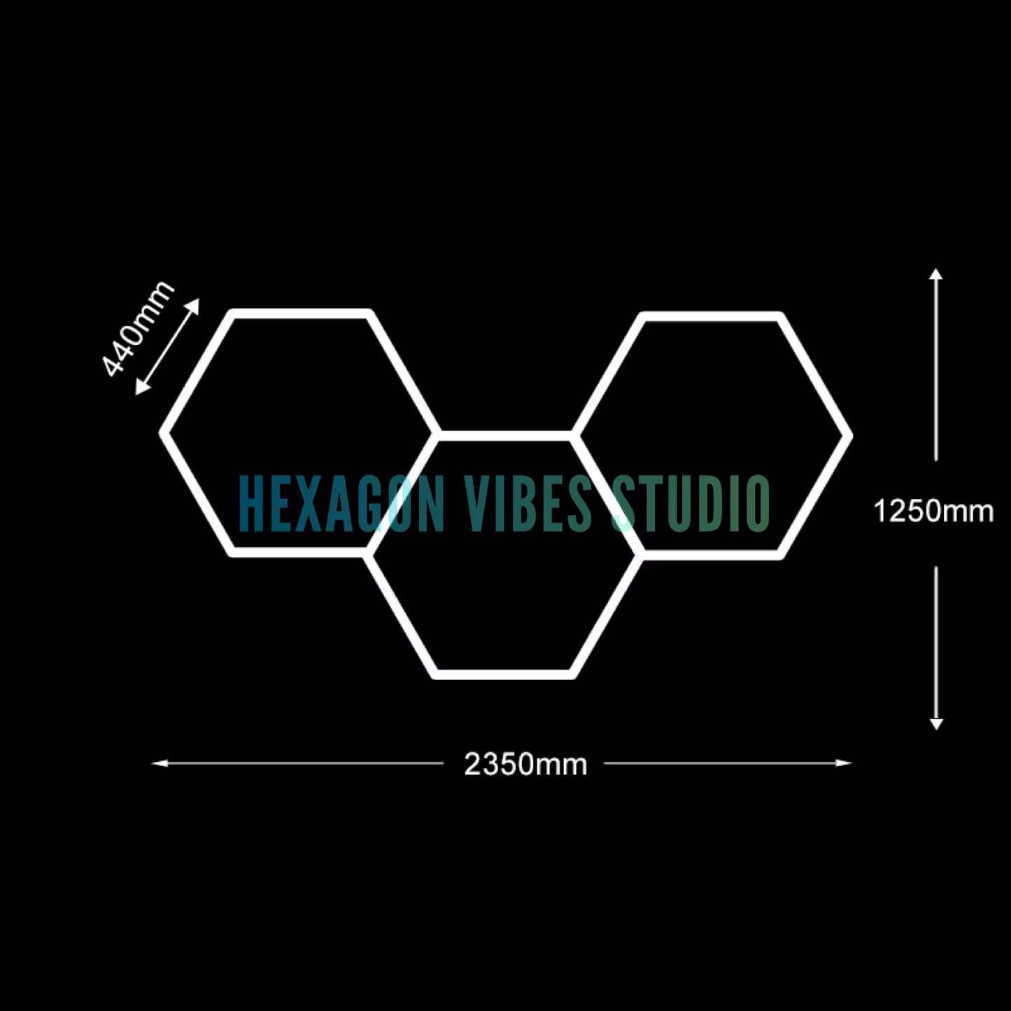 Garage Hexagon Led Ceiling Light Gym Barbershop Honeycomb Light 110V-240V Led Tube Lighting for Car Repair Detailing Lighting