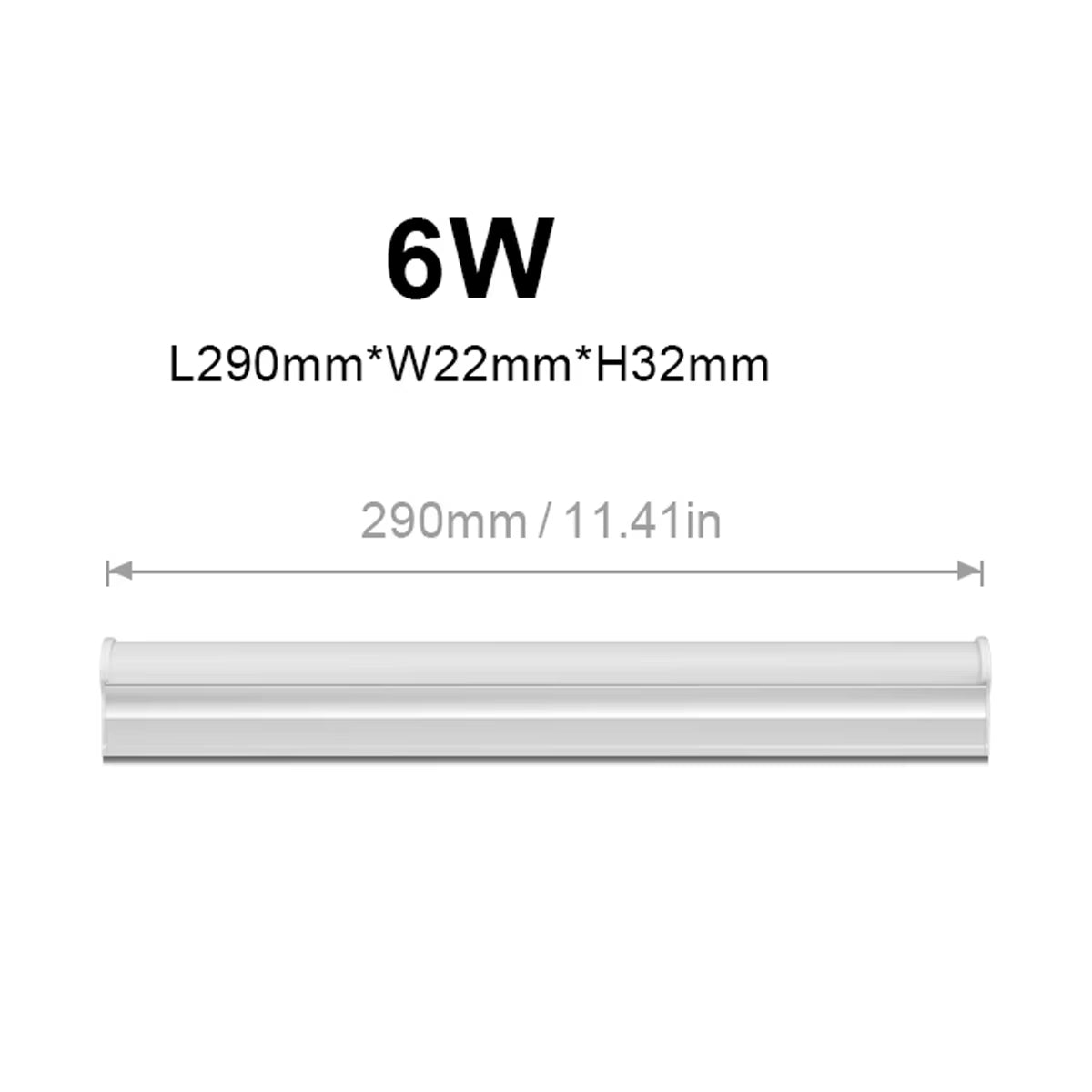 T5 LED Tube 30CM 220V 110V LED Lamp Bulb 6W LED Fluorescent Tube for Indoor Kitchen Lighting 2835 SMD LED Light Tubo