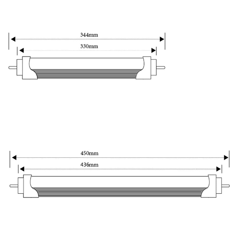 Led Tube T8 LED Tube 344Mm 450Mm High Power Led Tube Light Lamp Home 1Feet LED Tube T8 4W 6W G13 AC 100-240V 220V SMD2835