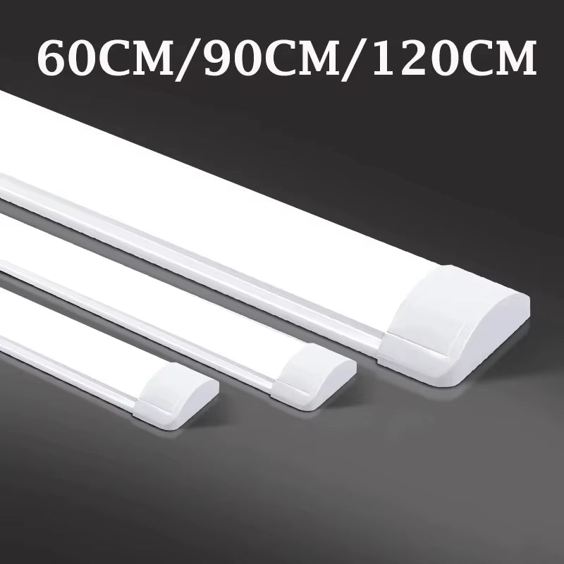 120CM Led Tube Lights 90CM Led Lamps Bar 60CM Kitchen under Cabinet Lamp for Warehouse Office Home Commercial Ceiling Wall Light