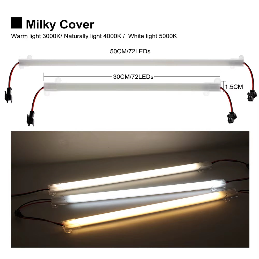 LED Tube AC220V 8W High Brightness 2835 30Cm 50Cm 72Leds Energy Saving LED Fluorescent Tubes 5Pcs/Lot.