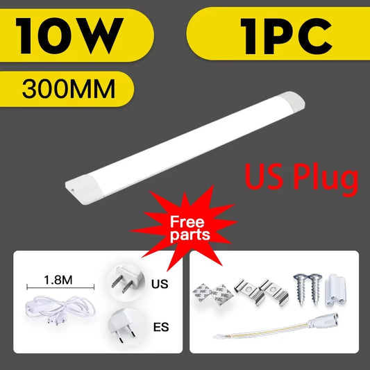 Led Tube Light 85-265V 10W 20W Led Bar Lamp 30/50CM Tube Ceiling Wall Lamps Home Indoor Lighting Fixture for Kitchen Bedroom