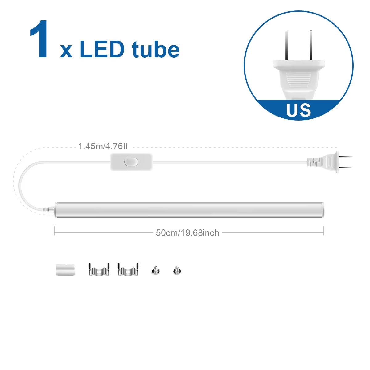 High Quality T5 LED Tube Light Bar Lamp Integrated Wall Tube 15W 50CM Home Kitchen Cabinet Warehouse Garage LED Lights 110V 220V