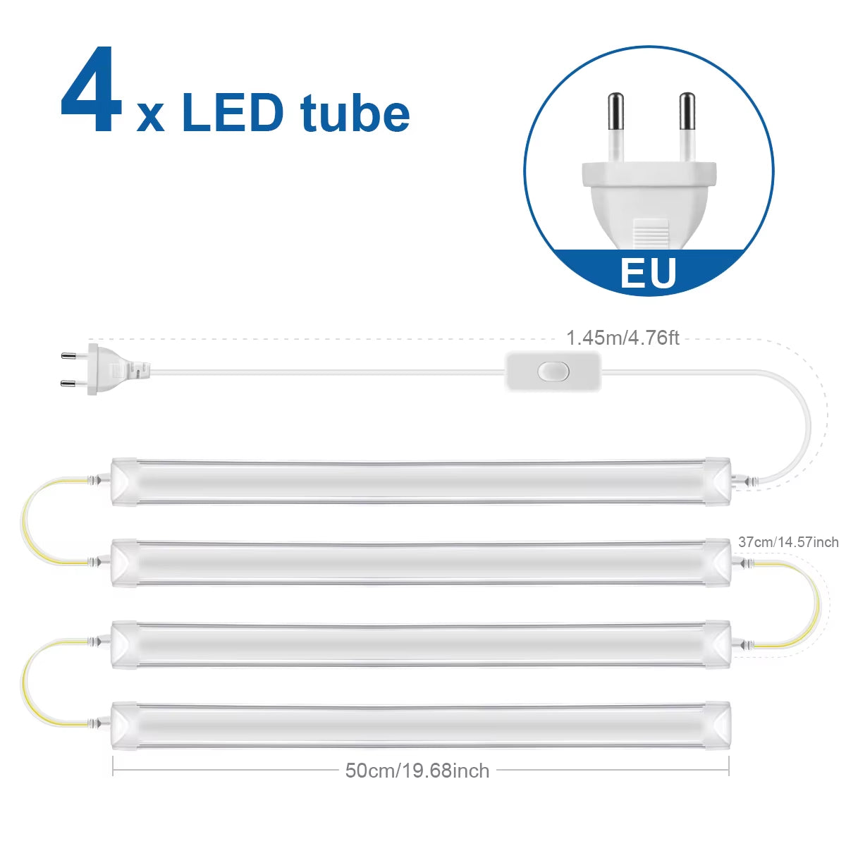 100V -230V 50CM Tube LED T5 15W/ T8 25W 220V LED Bar Light Replace Fluorescent Tube Bulbs Cabinet Kitchen Wall Lamp Lighing -J