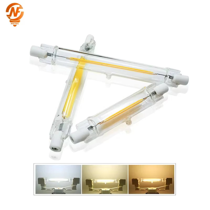High Power LED R7S Glass Tube COB Bulb Ceramics 110V 220V 78MM 118MM R7S Corn Lamp 5W 10W 20W J78 J118 Replace Halogen Lampadas