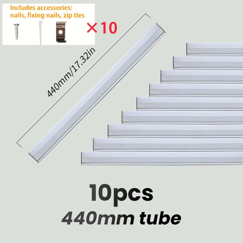 DIY Led Tube Hexagon Garage Honeycomb Car Body Lighting Lamp Ceiling Lamp PC AC85-265V Accessories Barbershop Workshop Garage