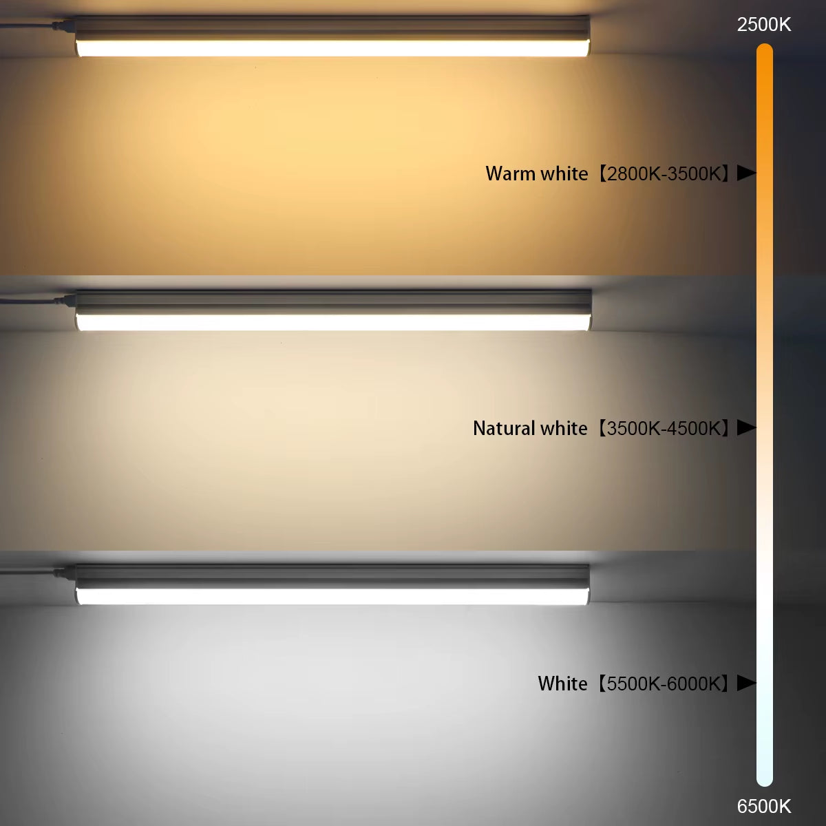High Quality T5 LED Tube Light Bar Lamp Integrated Wall Tube 15W 50CM Home Kitchen Cabinet Warehouse Garage LED Lights 110V 220V