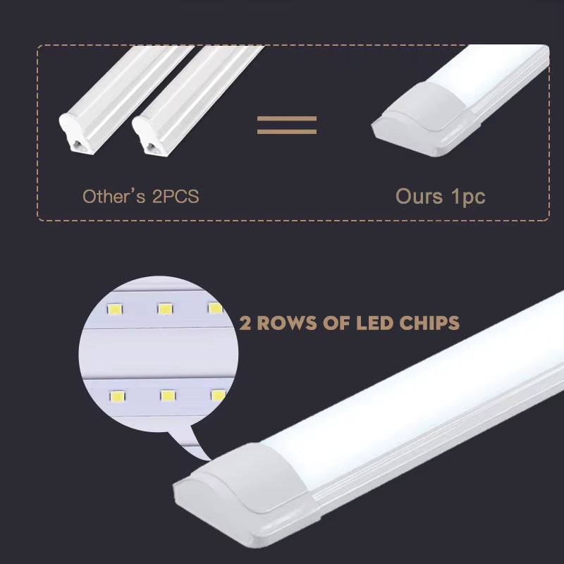 Led Tube Light Fixture High Brightness Lamp Tube 85V-265V Bar Lighting Bulb for Kitchen Home-Appliance Light Strip LED Luminaire