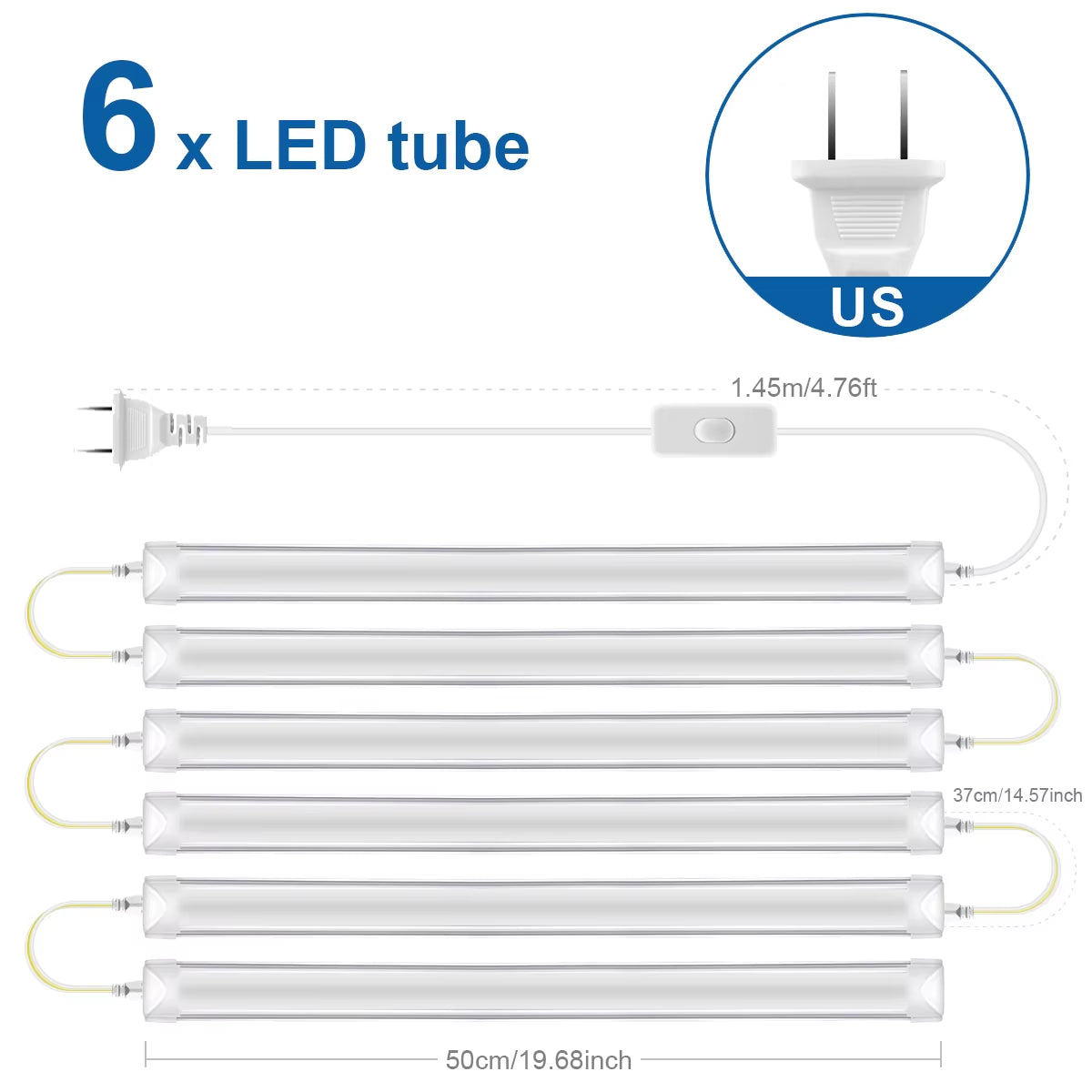 100V -230V 50CM Tube LED T5 15W/ T8 25W 220V LED Bar Light Replace Fluorescent Tube Bulbs Cabinet Kitchen Wall Lamp Lighing -J