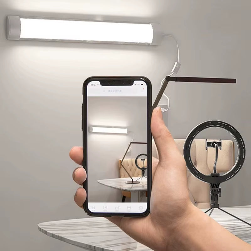 Led Tube Light with 1.8M Switch Wire 30Cm 50Cm 60Cm Kitchen Lamp for Living Room Bedroom under Cabinet Lights Bar Led Tube Lamp